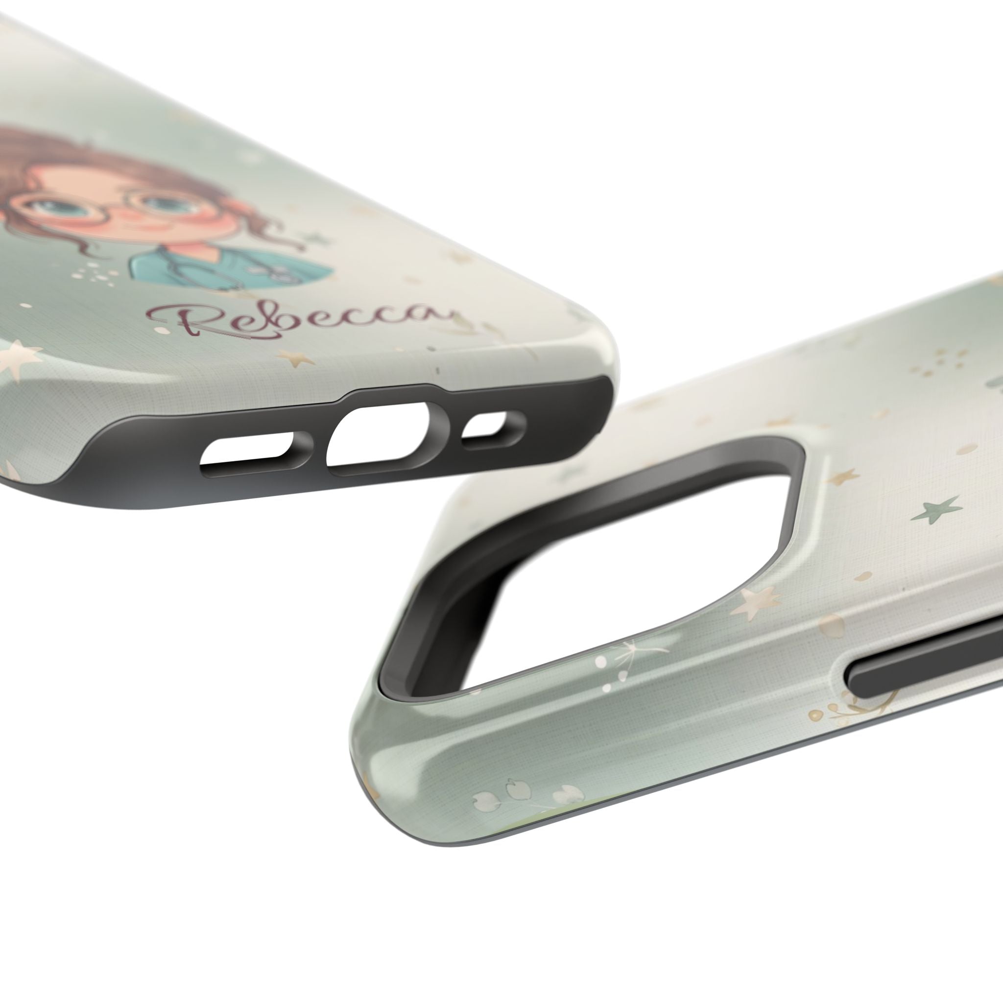 Personalized Starry Nurse Phone Case — Wireless Charging Cover