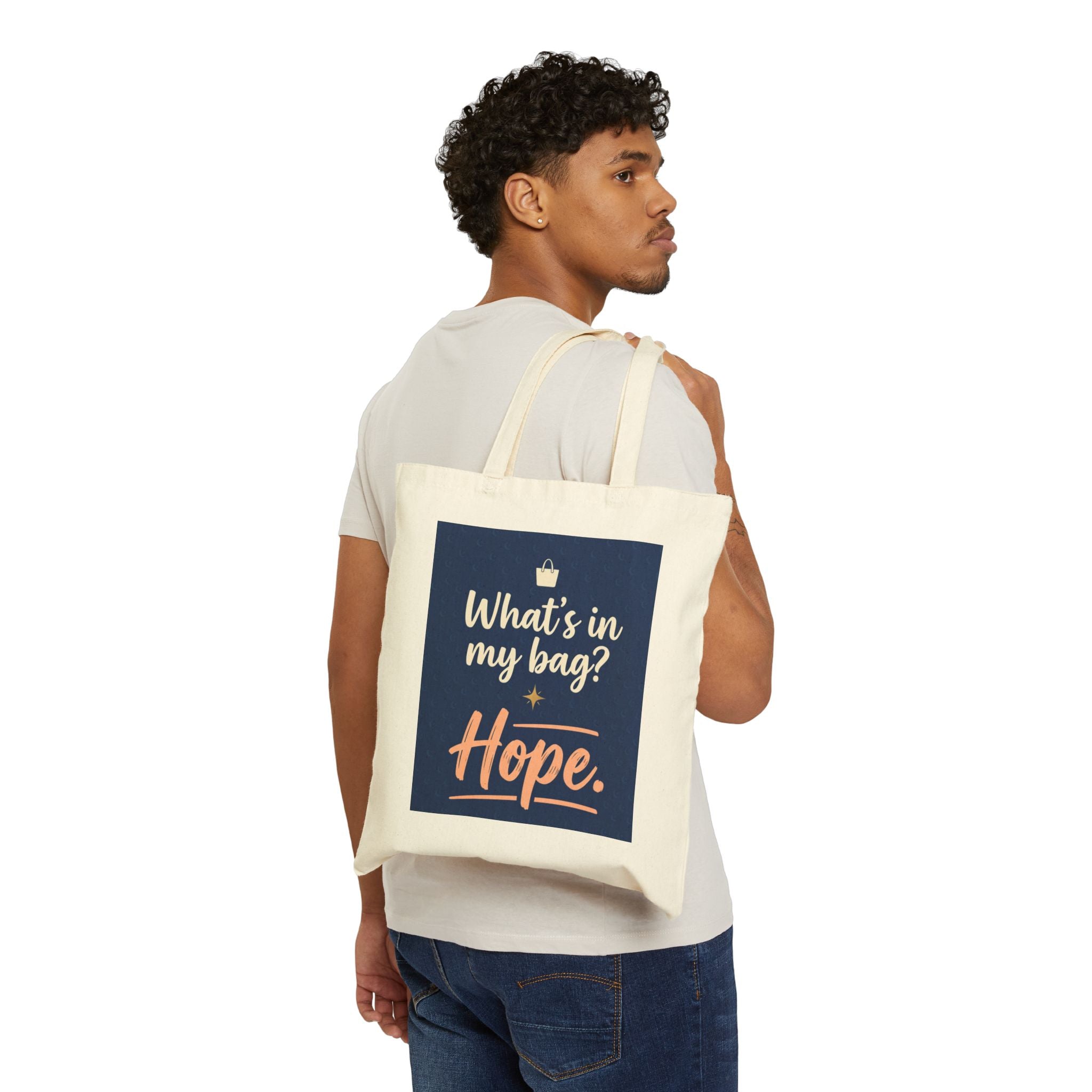 Nurse Tote Bag – What's in my Bag ? Hope  – Cotton Canvas Tote Bag for Nurses