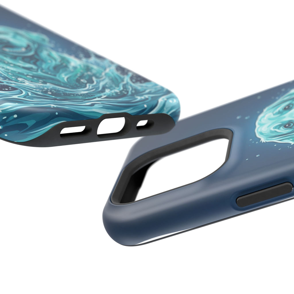 Water Splash Labrador Phone Case — Tough Magnetic Case with Wireless Charging