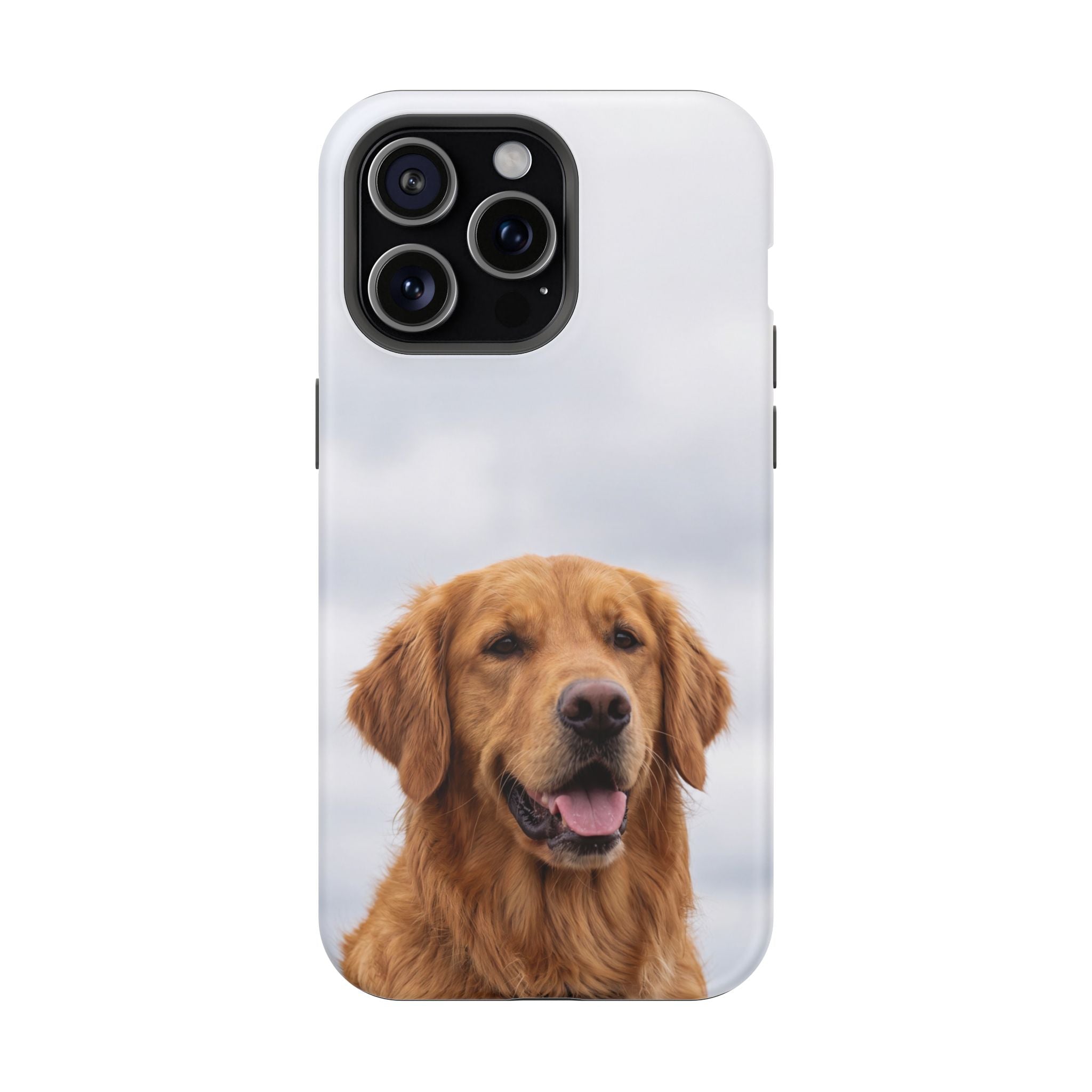 Golden Retriever Phone Case — Impact-Resistant Wireless Charging Cover