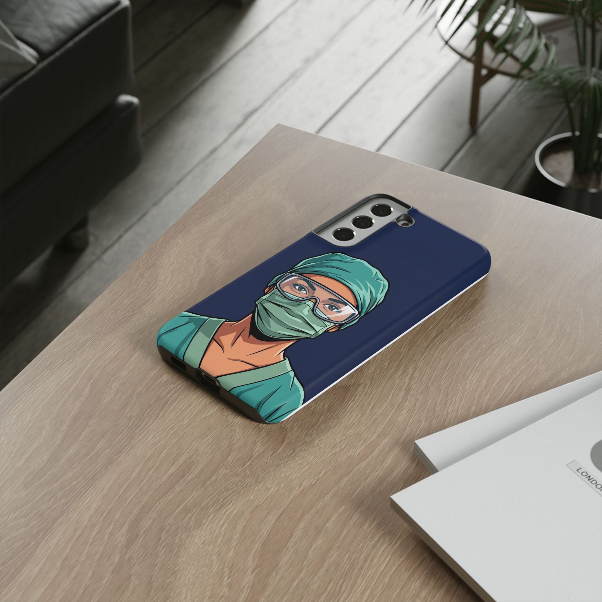 Nurse Illustrated Portrait Phone Case | iPhone & Samsung