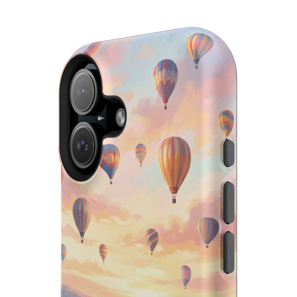 Personalized Golden Retriever Hot Air Balloon Phone Case — Wireless Charging Cover