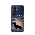 Personalized Dachshund Fairy Lights Phone Case — Wireless Charging Cover