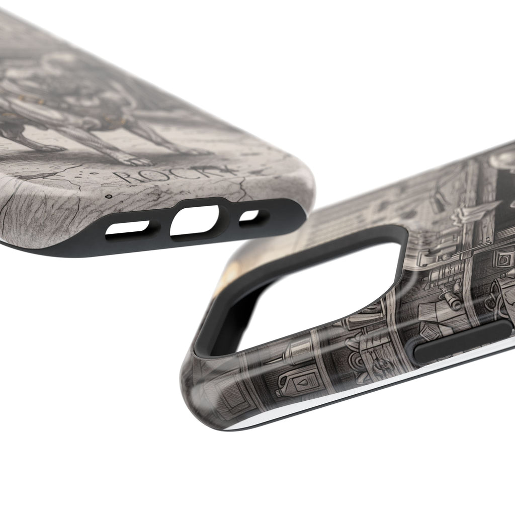 Personalized French Bulldog Vintage Street Phone Case — Wireless Charging Cover