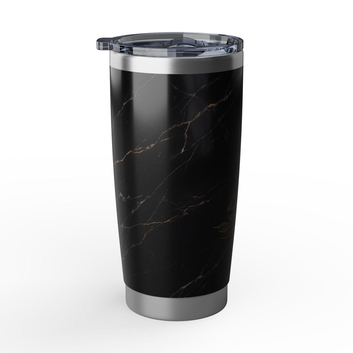 Sailing Personalized Tumbler | Gold Engraved Marble Art — 20 oz Stainless Travel Mug