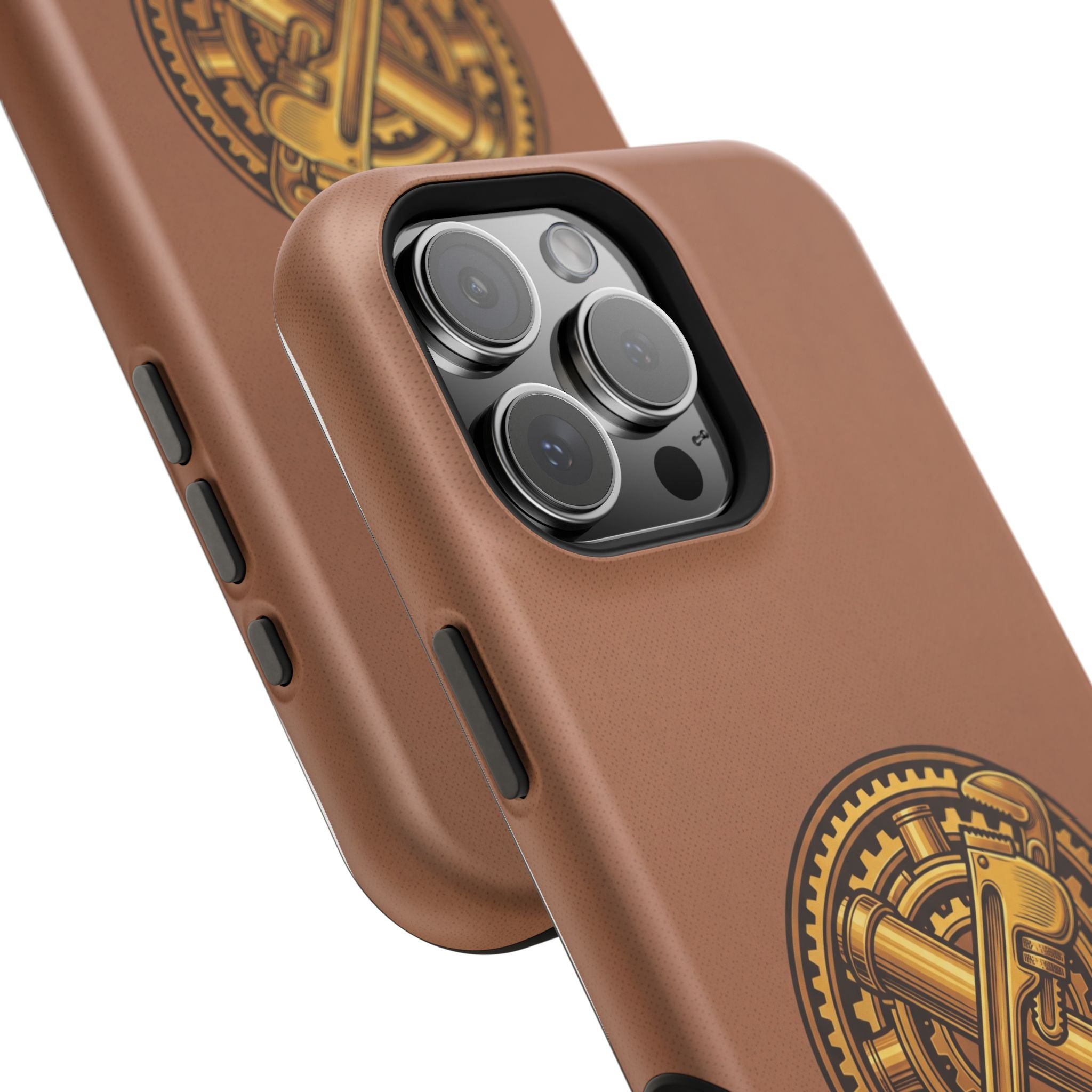 Plumber Born to Build Phone Case — Badge Wireless Charging Cover