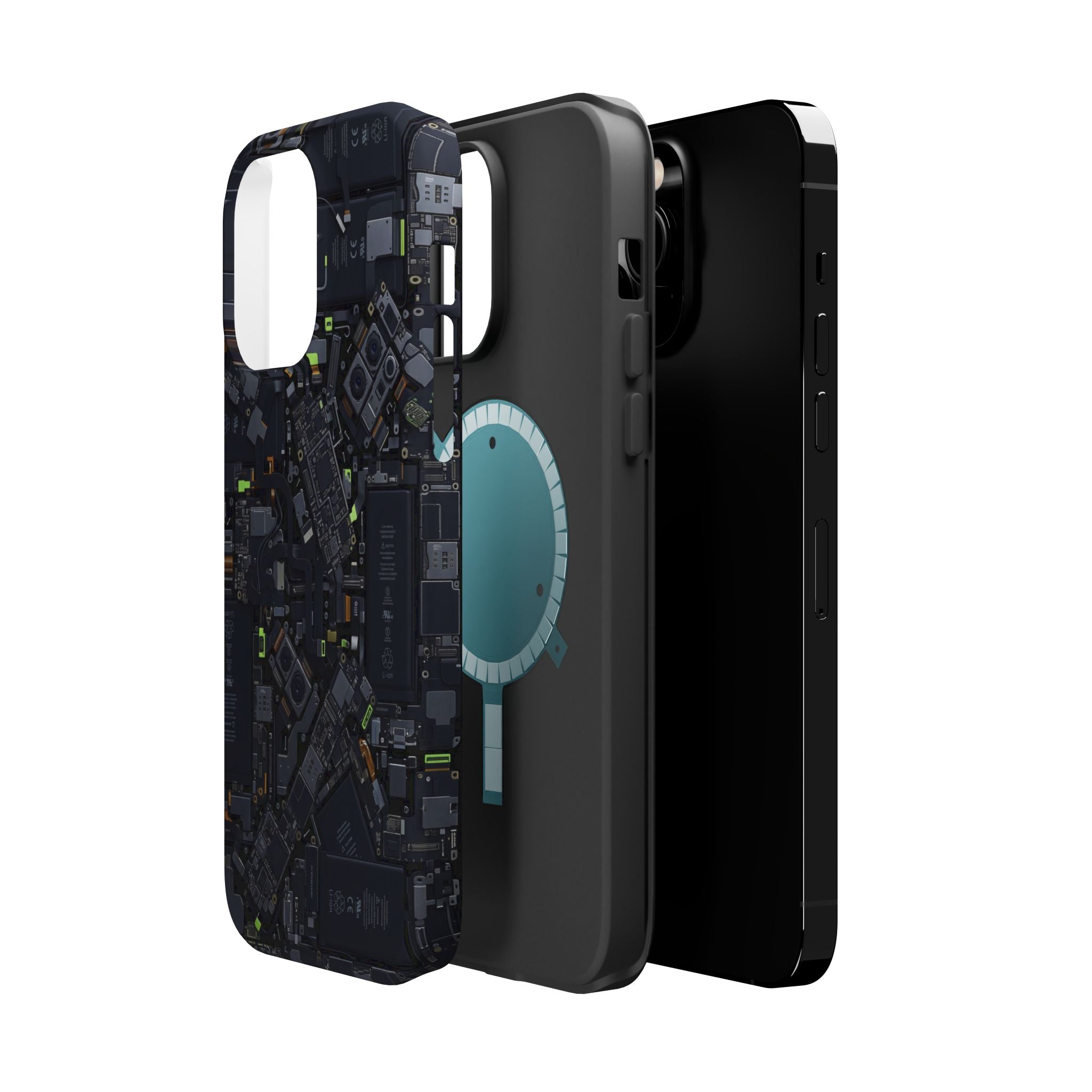 Circuit Core Phone Case — Motherboard Print Wireless Charging Cover
