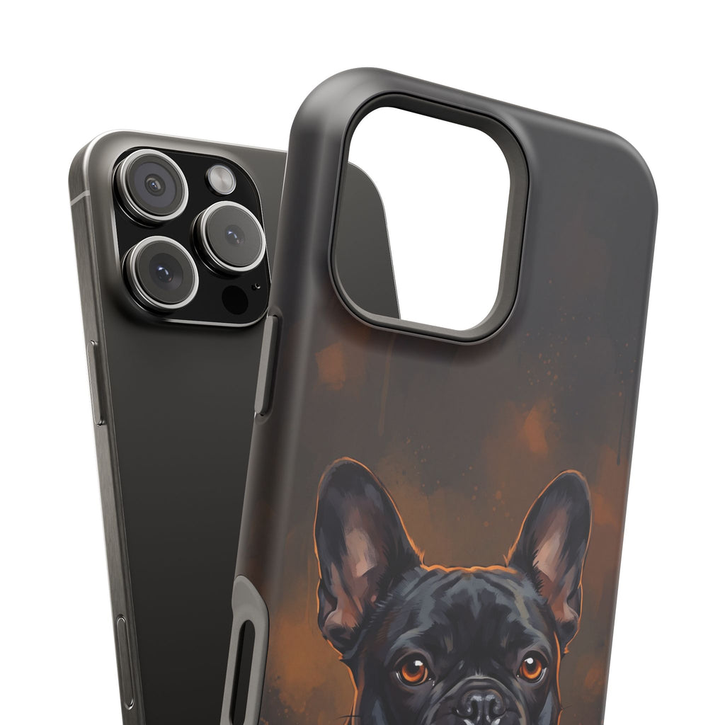 French Bulldog Portrait Phone Case — Impact-Resistant Wireless Charging Cover