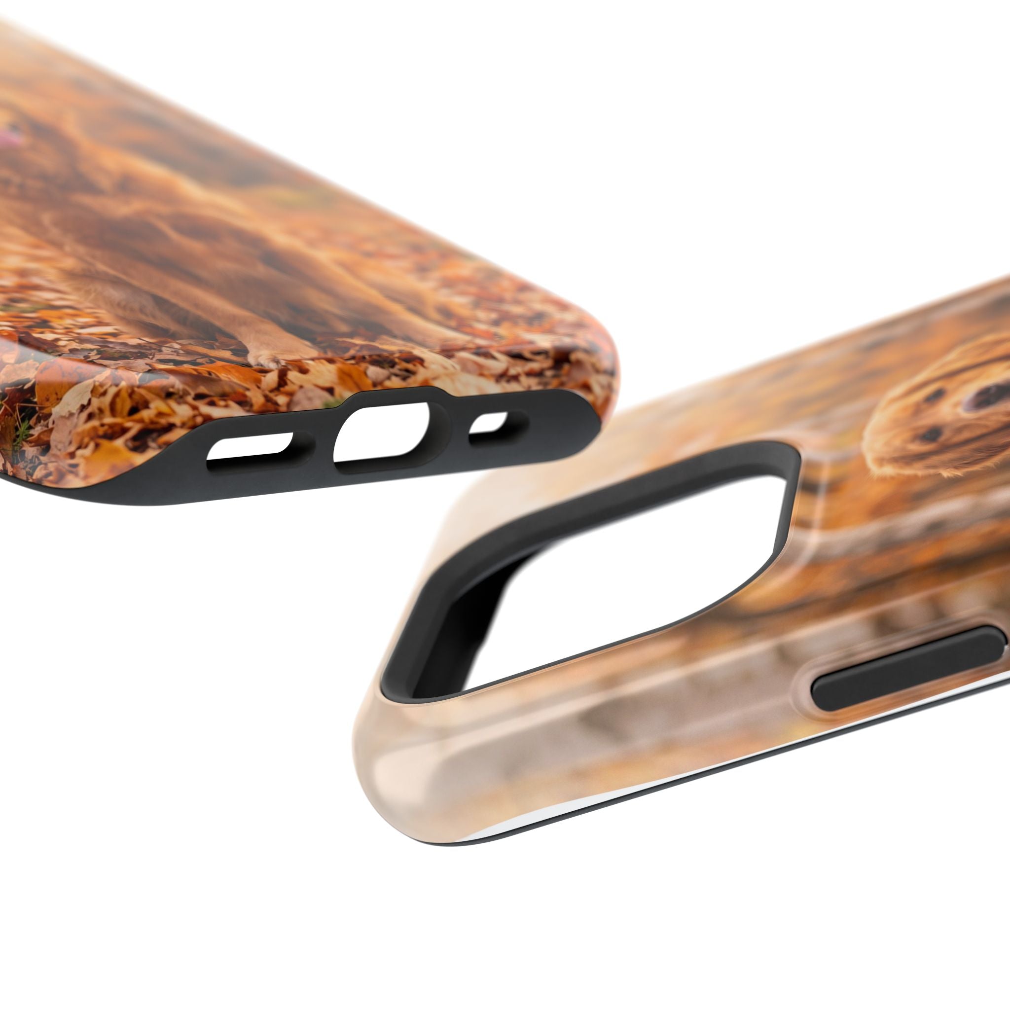 Autumn Golden Retriever Phone Case — Impact-Resistant Wireless Charging Cover