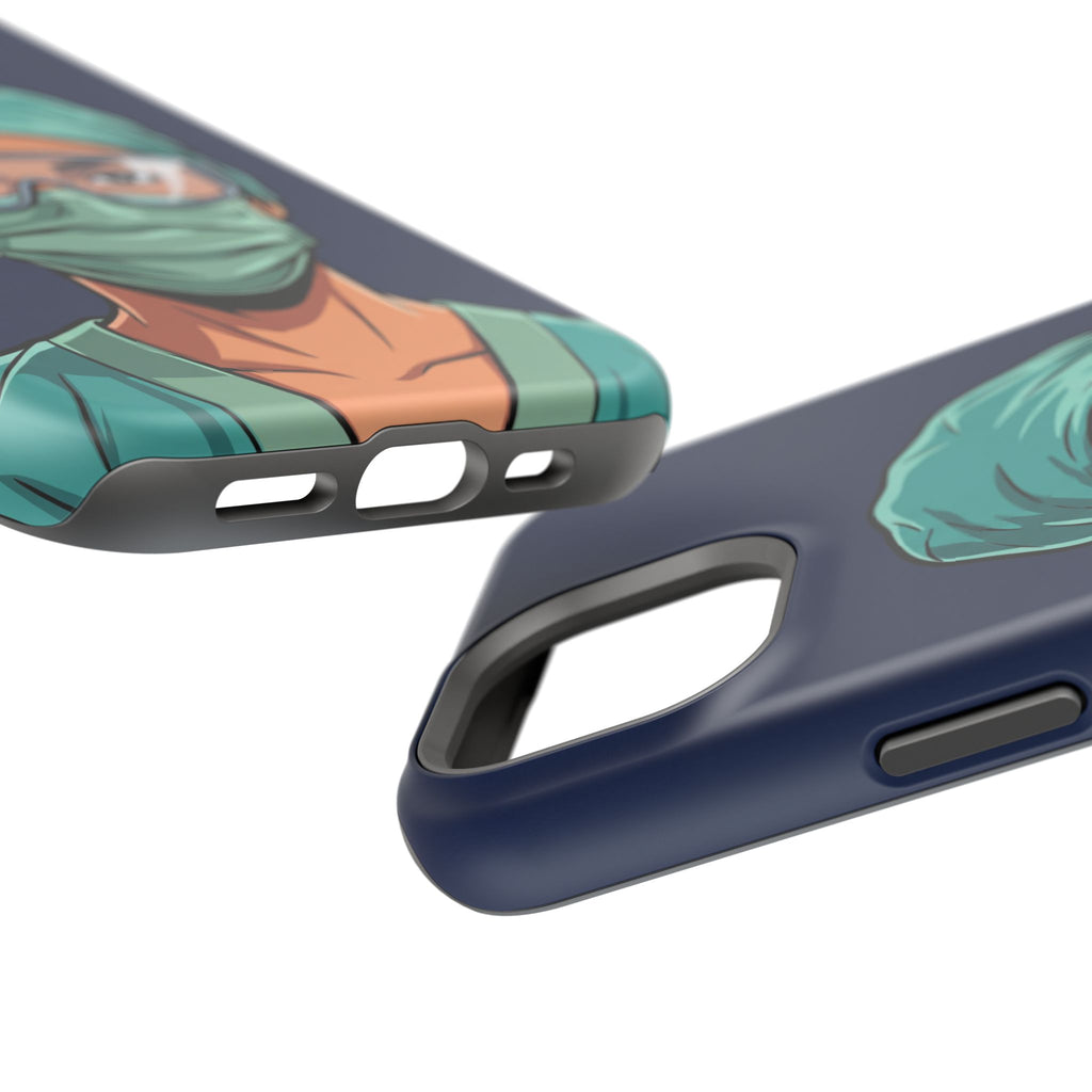 Bold Nurse Portrait Phone Case — Magnetic Wireless Charging Cover