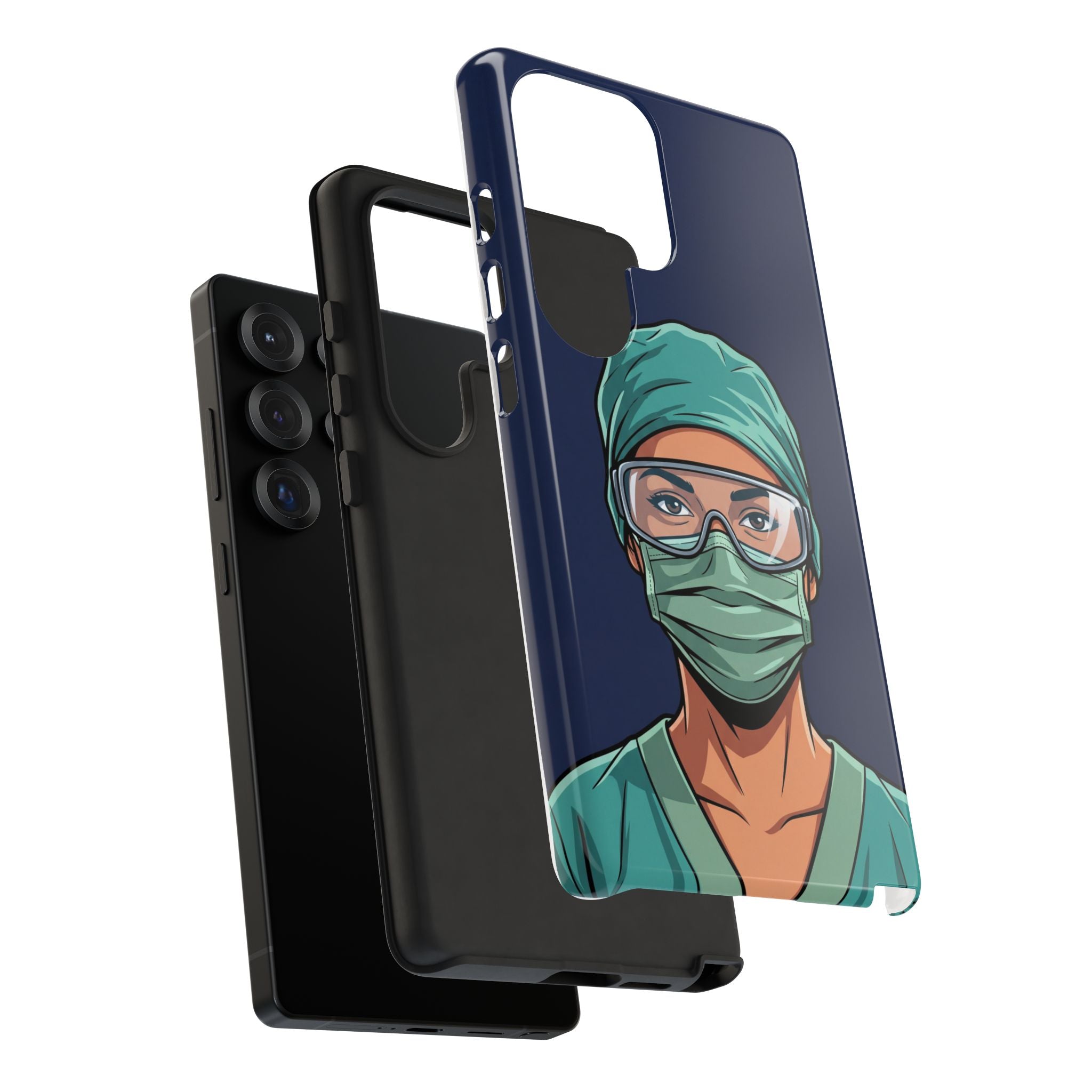 Nurse Illustrated Portrait Phone Case | iPhone & Samsung