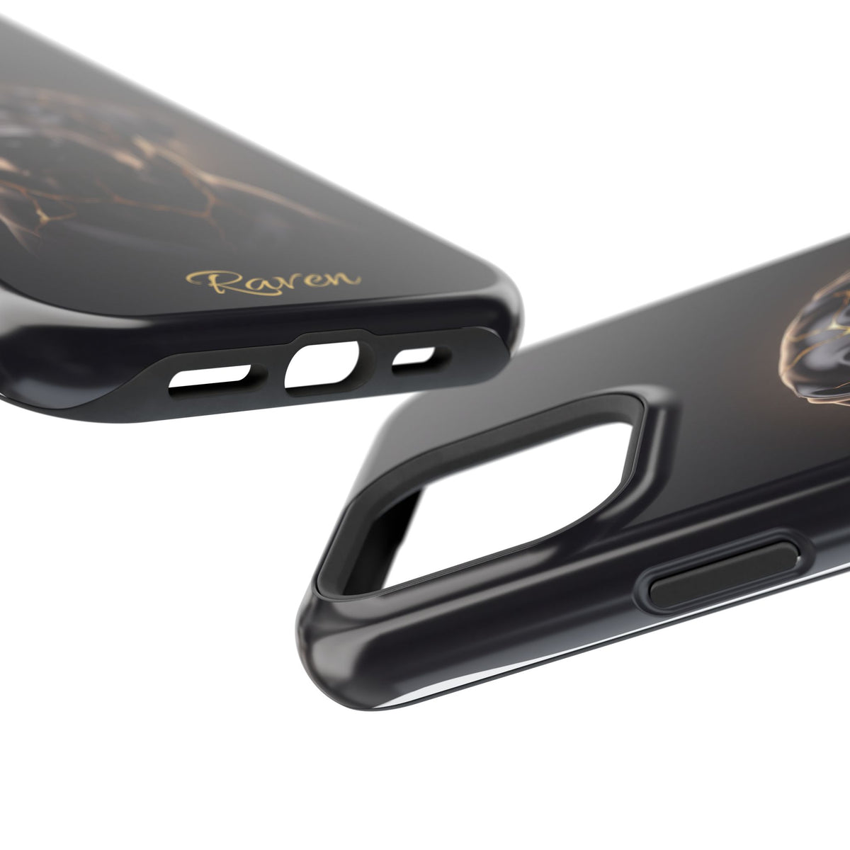 Personalized Obsidian Kintsugi Labrador Phone Case — Tough Magnetic Case with Wireless Charging