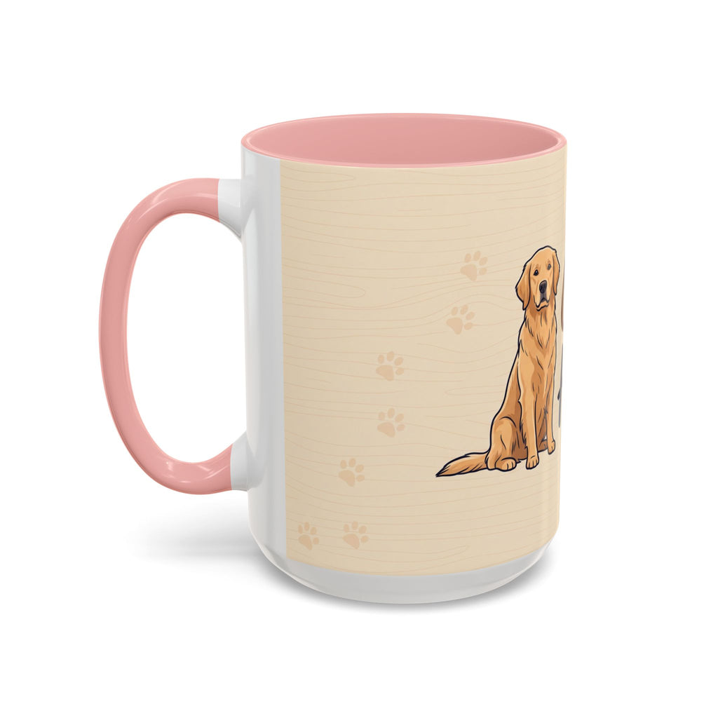 Golden Hearted Mug | Golden Retriever Lover Gift | Cute Dog Coffee Mug