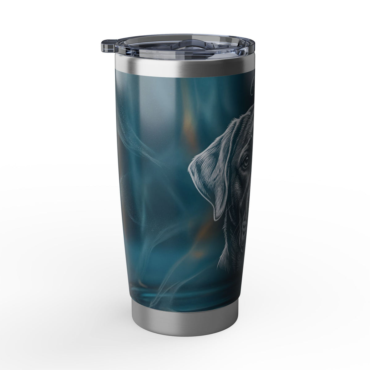 Labrador Personalized Tumbler | Frosted Glass Art — 20 oz Stainless Travel Mug