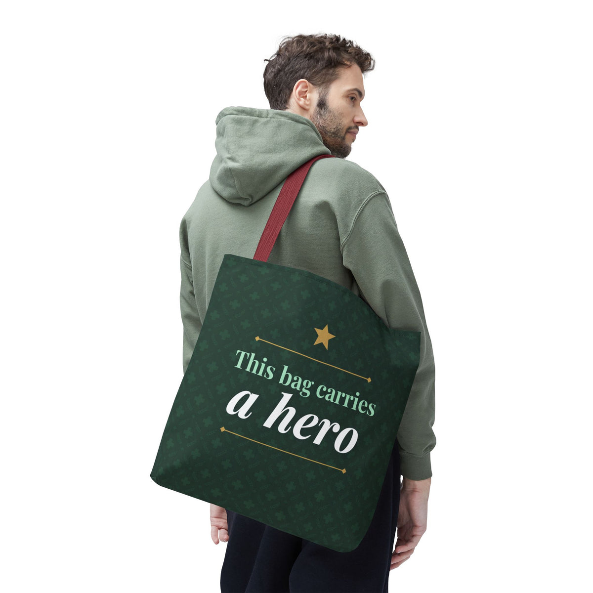 This Bag Carries a Hero Tote | Nurse Gift Tote Bag | Essential Worker Appreciation Gift | Premium Polyester Carry-All