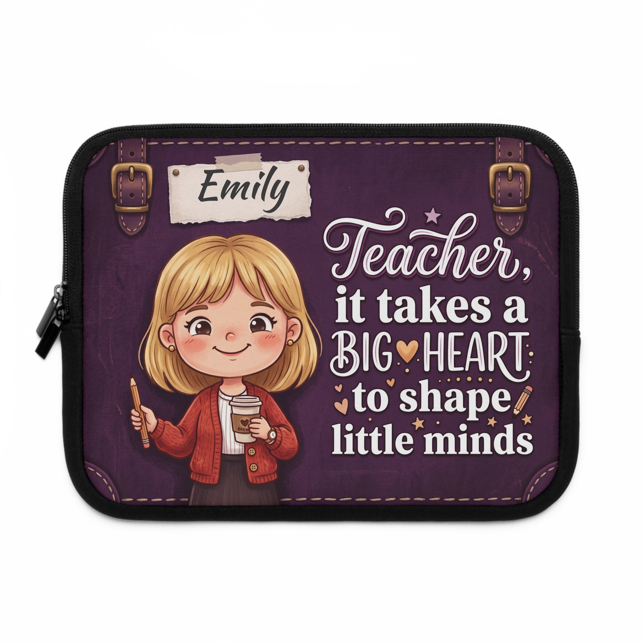 Personalized Teacher Laptop Sleeve | Custom Name Gift | Teacher Appreciation Gift