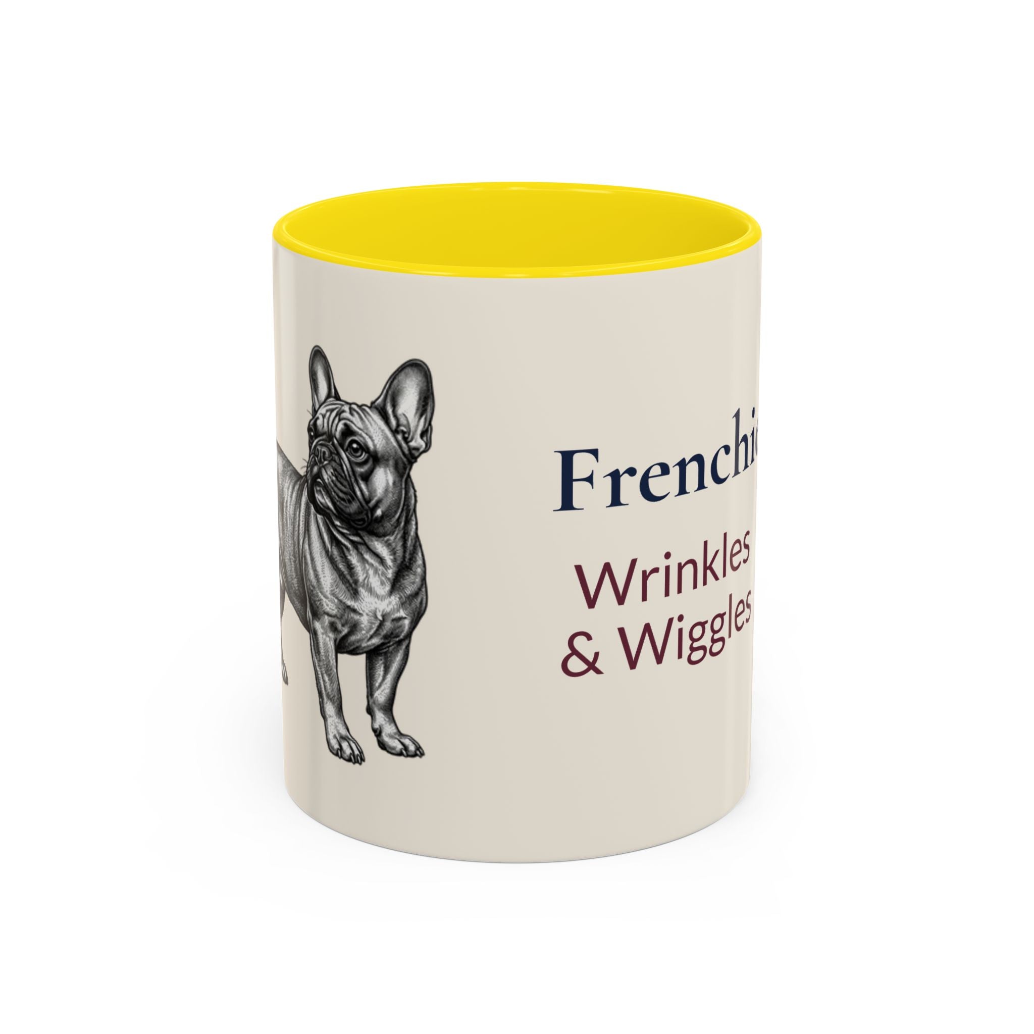 Personalized Frenchie Mug – Custom Name Coffee Mug – French Bulldog Lover Gift