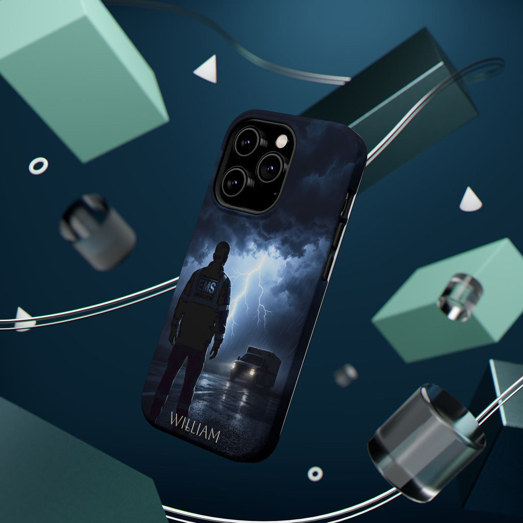 Personalized Lightning Storm EMS Phone Case — Wireless Charging Cover