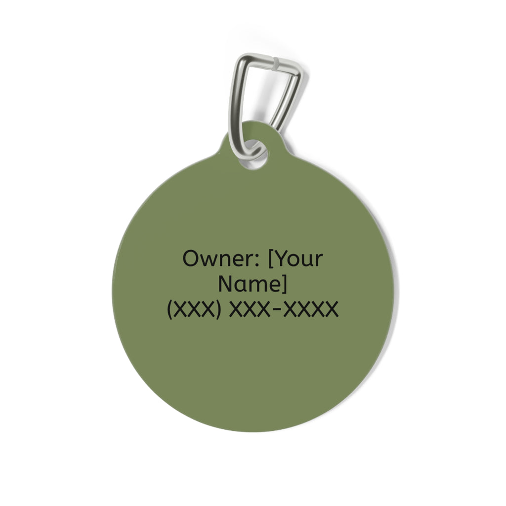 Personalized Golden Retriever Pet Tag – Custom Photo & Name Dog ID Tag