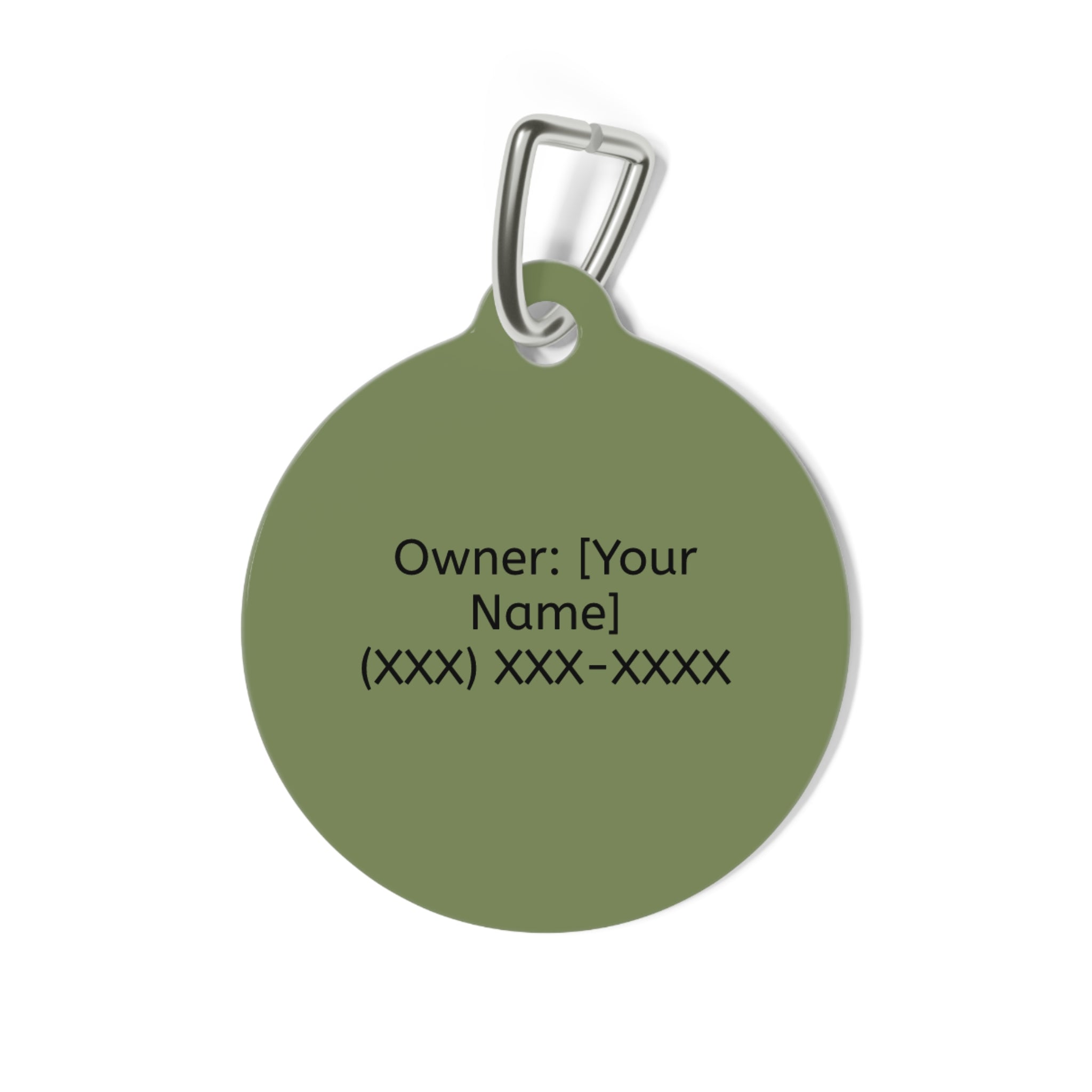 Personalized Golden Retriever Pet Tag – Custom Photo & Name Dog ID Tag