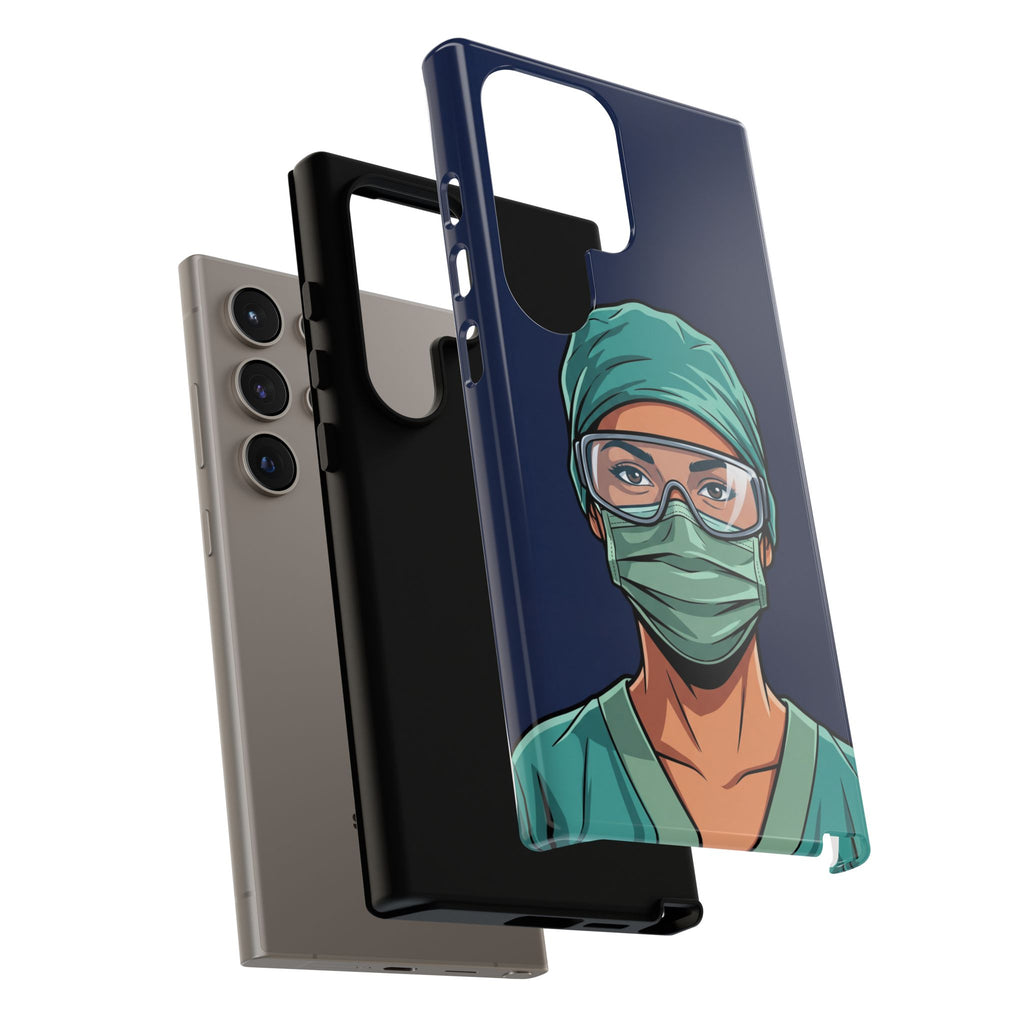 Nurse Illustrated Portrait Phone Case | iPhone & Samsung
