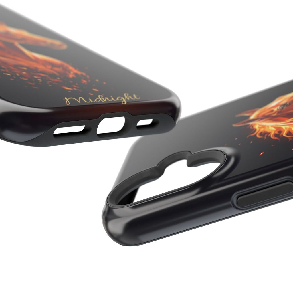 Personalized Fire & Ember Horse Phone Case — Tough Magnetic Case with Wireless Charging
