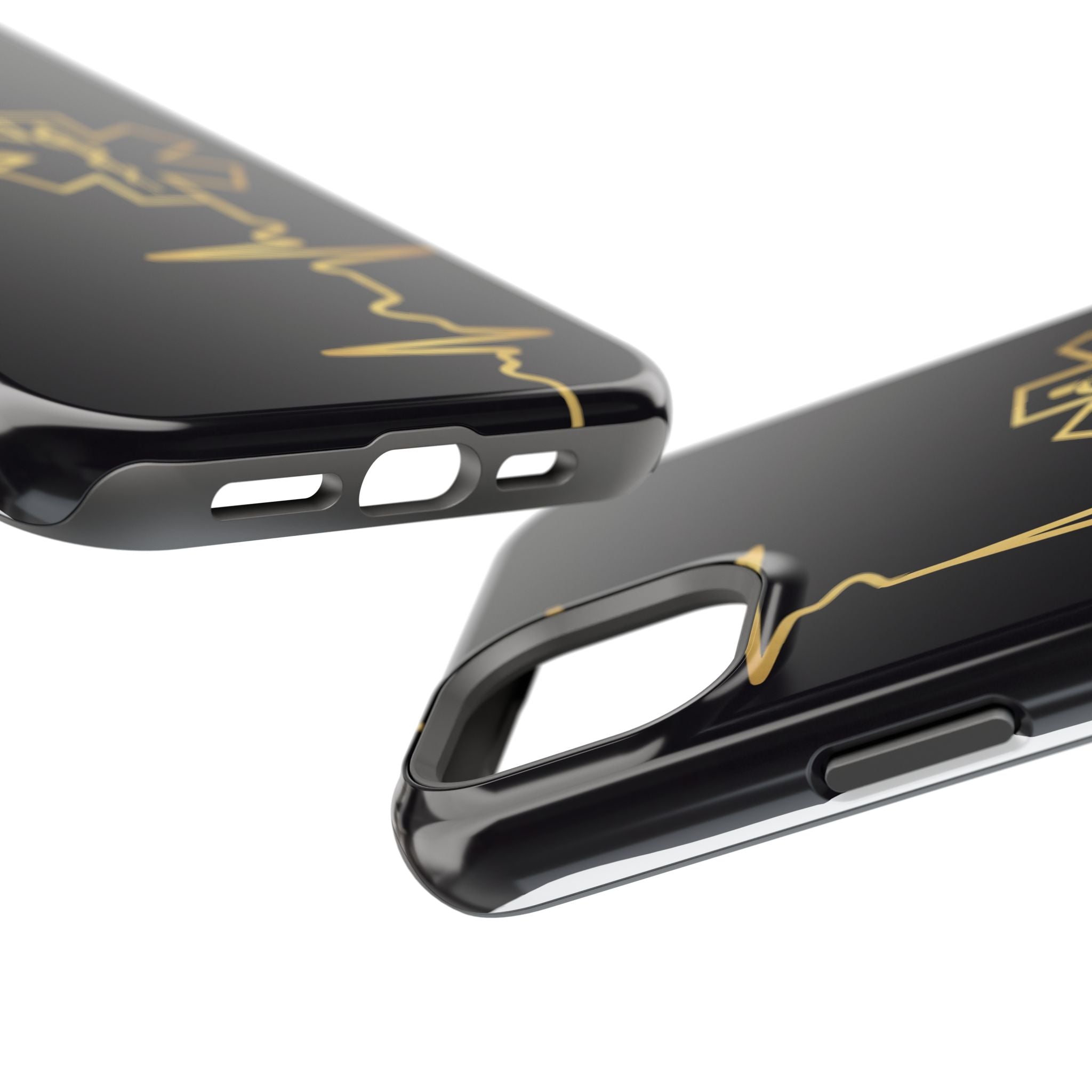 Paramedic/EMT Heartbeat Line Phone Case — Magnetic Wireless Charging Cover