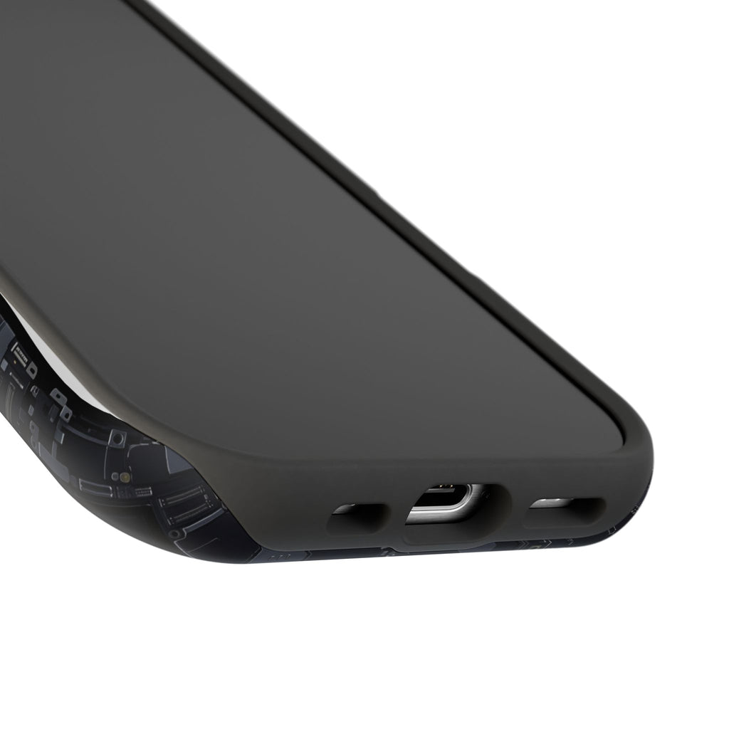 Circuit Core Phone Case — Motherboard Print Wireless Charging Cover