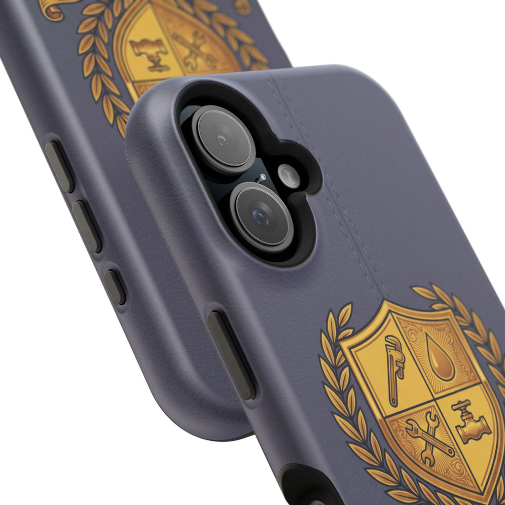 Master Plumber Crest Phone Case — Heraldic Shield Wireless Charging Cover