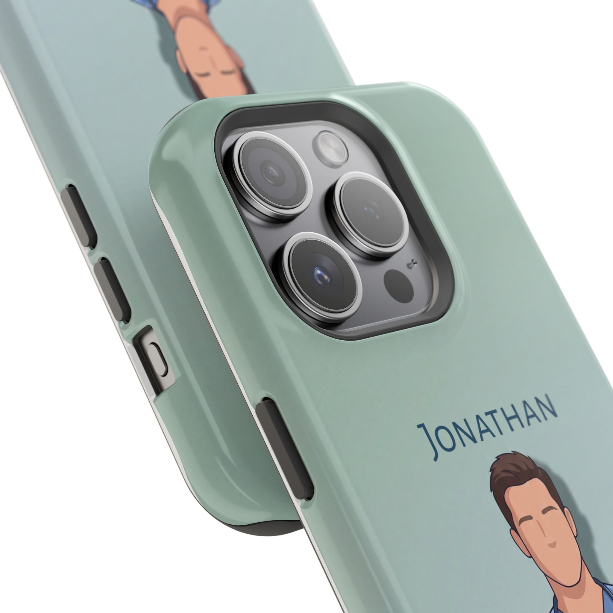 Personalized Nurse Portrait Phone Case — Impact-Resistant Wireless Charging Cover