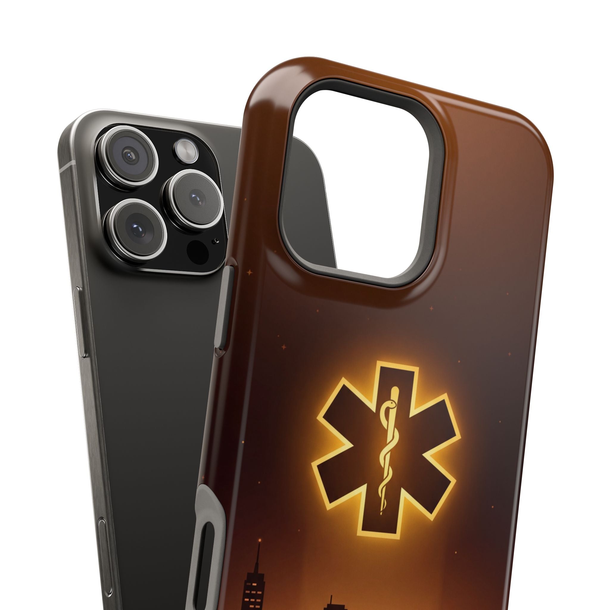 Paramedic/EMT Skyline Phone Case — Magnetic Wireless Charging Cover