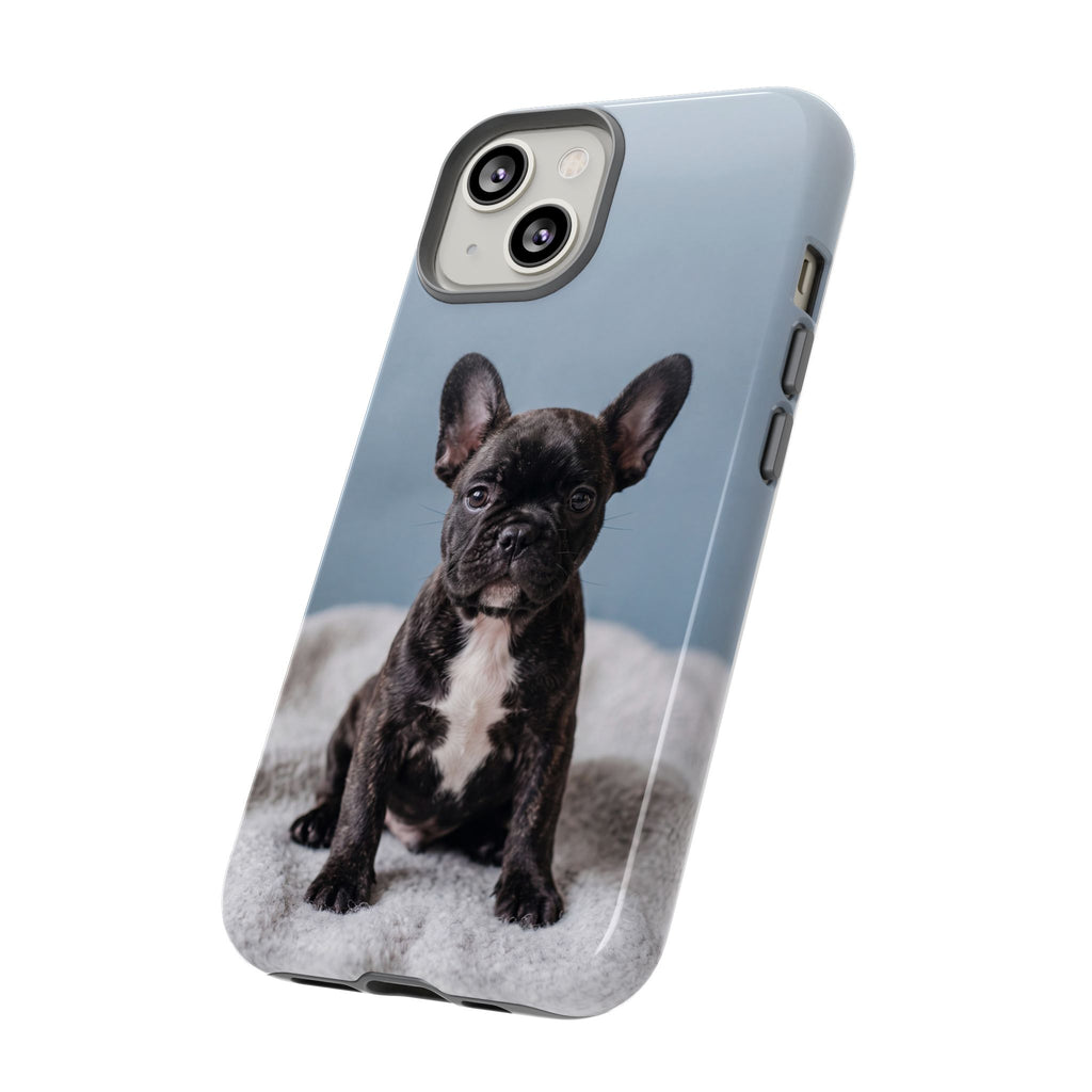 French Bulldog Puppy Phone Case | Adorable Brindle Frenchie Portrait | Samsung & iPhone