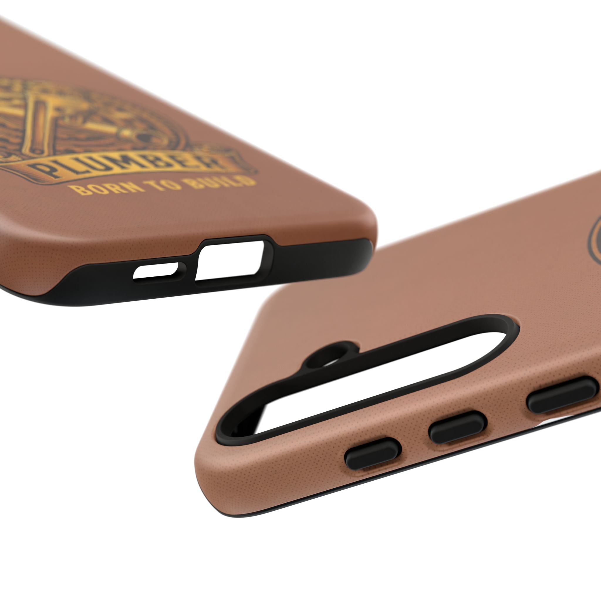 Plumber Born to Build Leather Phone Case - Samsung & iPhone Series