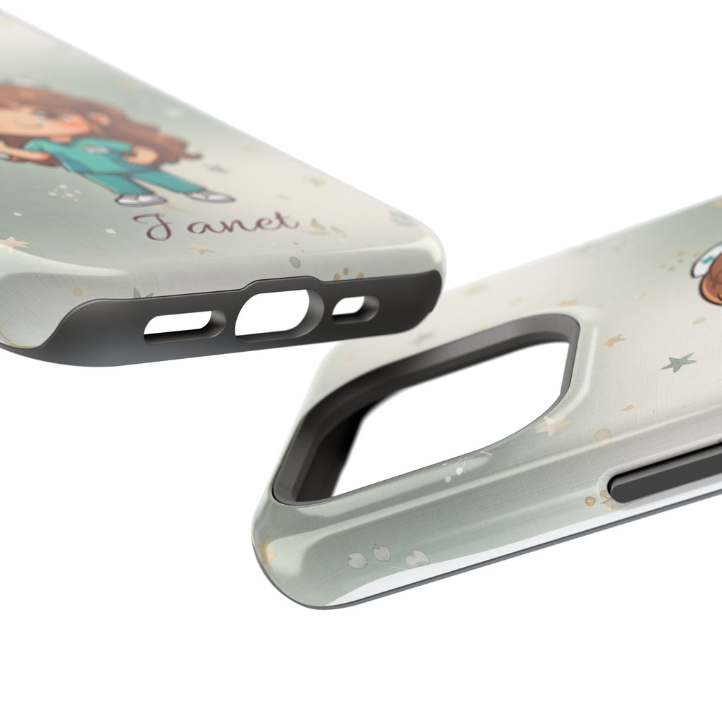 Personalized Nurse with Syringe Phone Case — Wireless Charging Cover