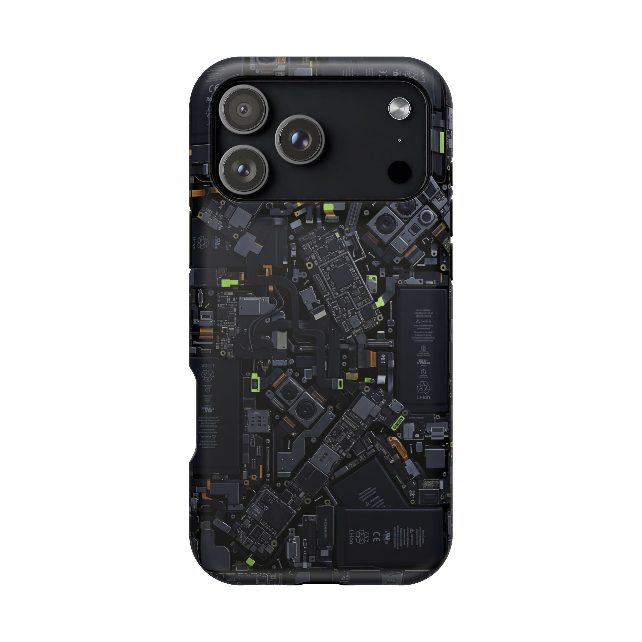 Circuit Core Phone Case — Motherboard Print Wireless Charging Cover