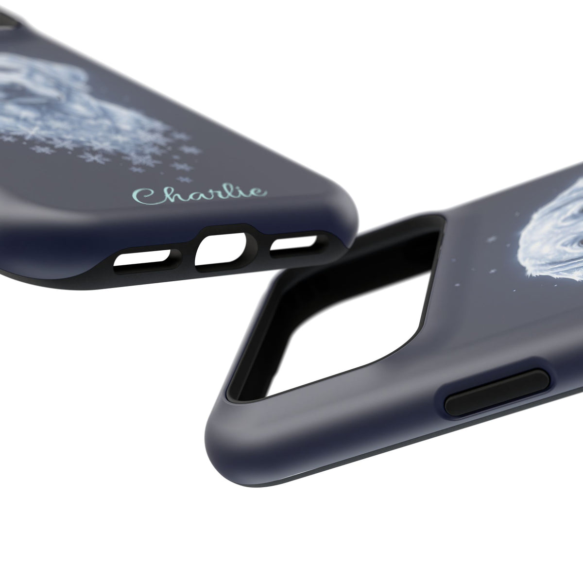 Personalized Winter Snowflake Labrador Phone Case — Tough Magnetic Case with Wireless Charging