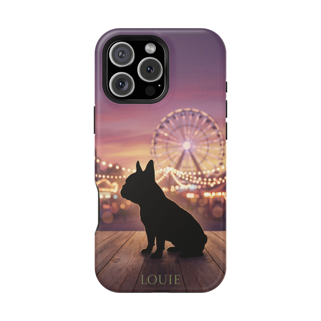 Personalized French Bulldog Carnival Nights Phone Case — Wireless Charging Cover