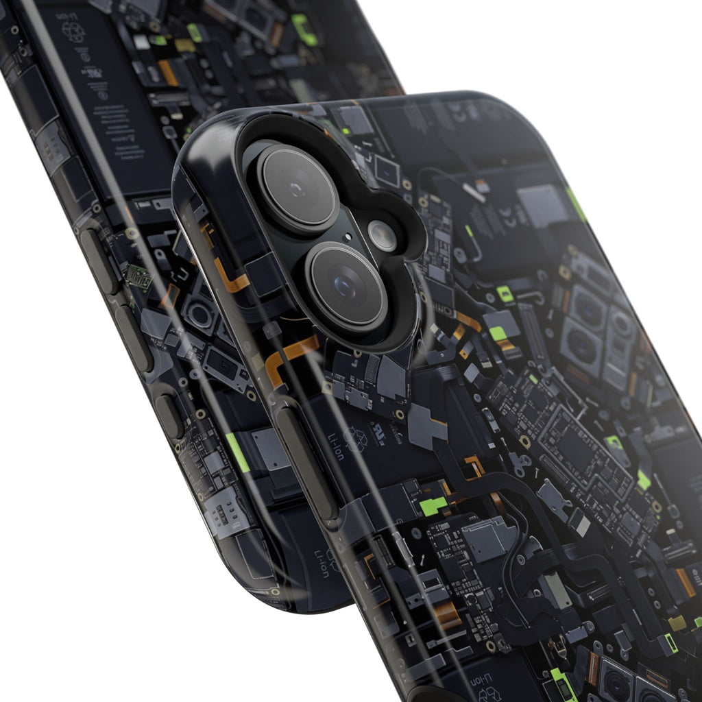 Circuit Core Phone Case — Motherboard Print Wireless Charging Cover