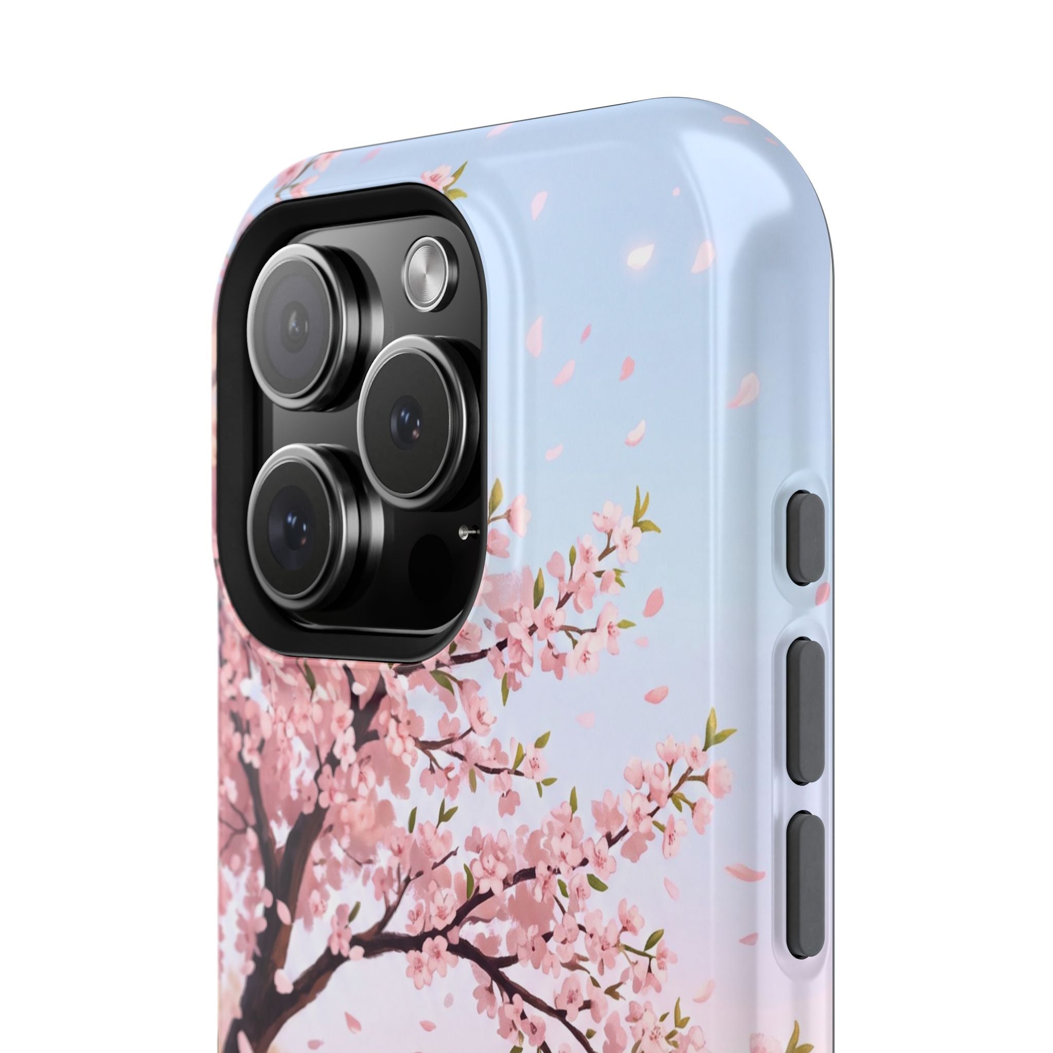 Personalized Dachshund Cherry Blossom Phone Case — Wireless Charging Cover