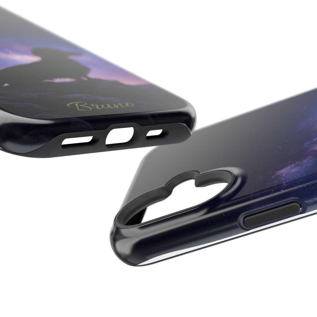 Personalized Dachshund Starry Night Phone Case — Wireless Charging Cover