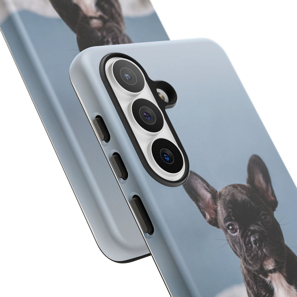 French Bulldog Puppy Phone Case | Adorable Brindle Frenchie Portrait | Samsung & iPhone