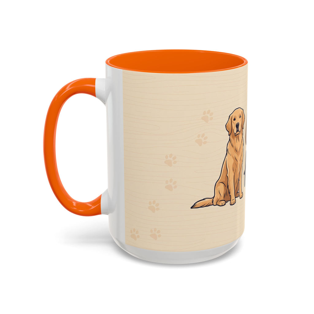 Golden Hearted Mug | Golden Retriever Lover Gift | Cute Dog Coffee Mug