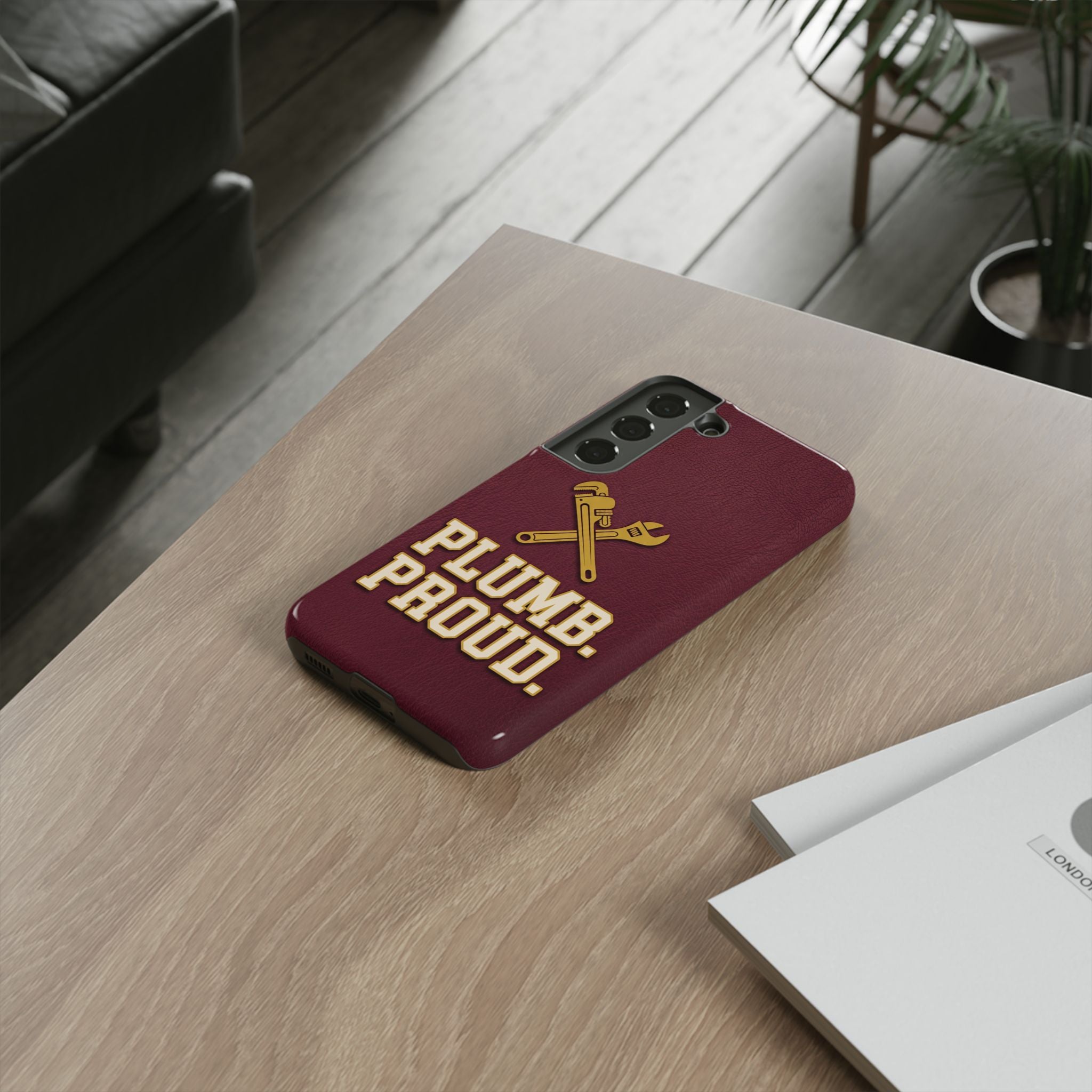 Plumb. Proud. Varsity Print Phone Case - Samsung & iPhone Series