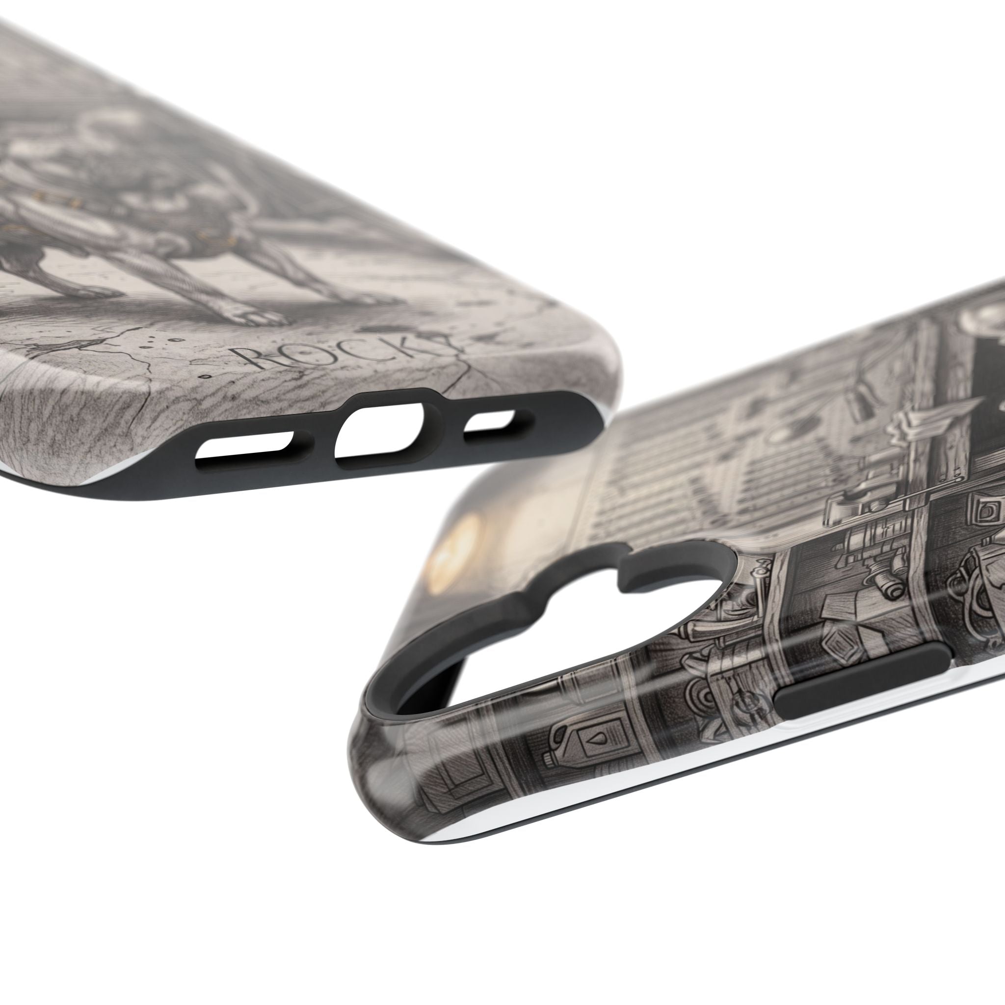 Personalized French Bulldog Vintage Street Phone Case — Wireless Charging Cover
