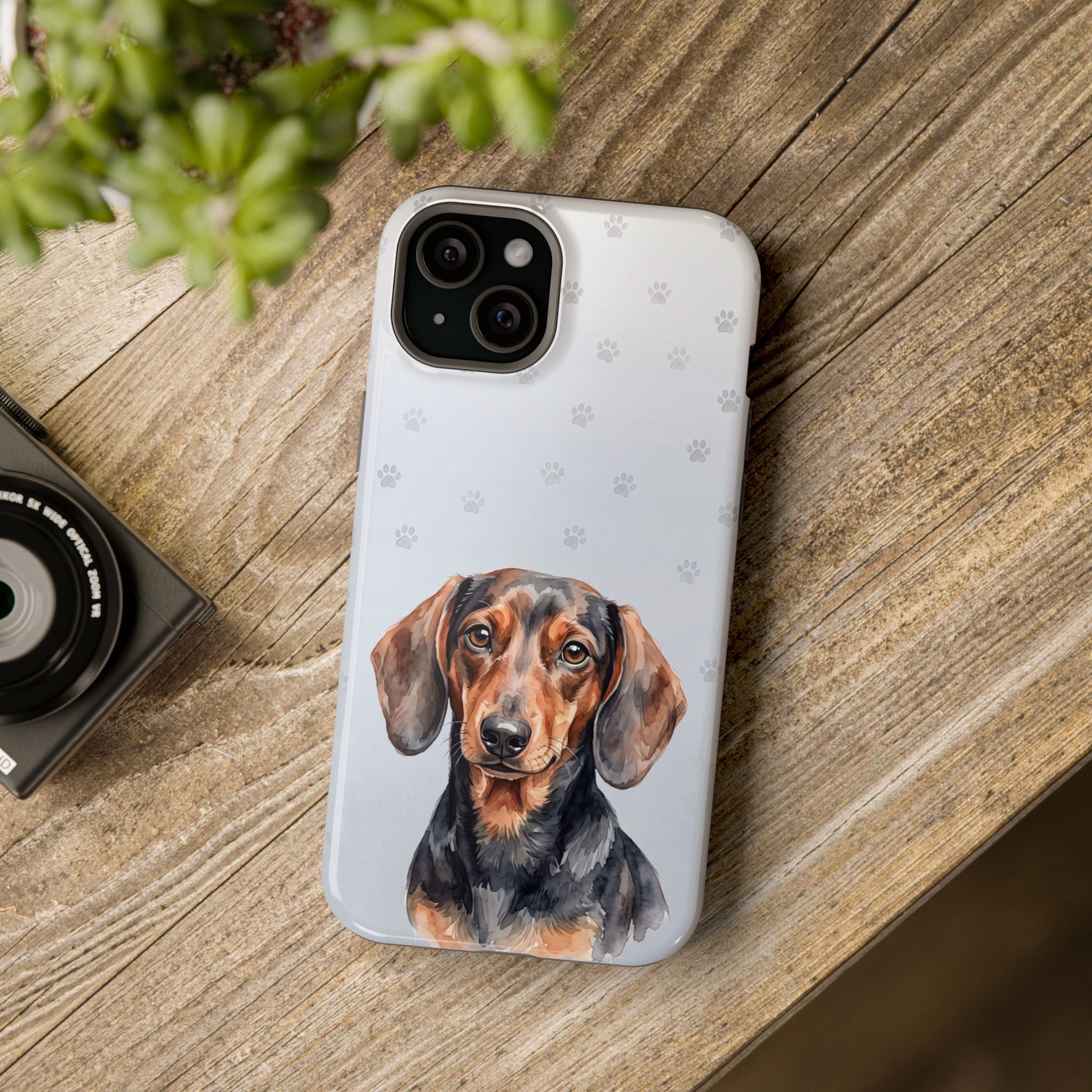 Dachshund Phone Case — Impact-Resistant Wireless Charging Cover