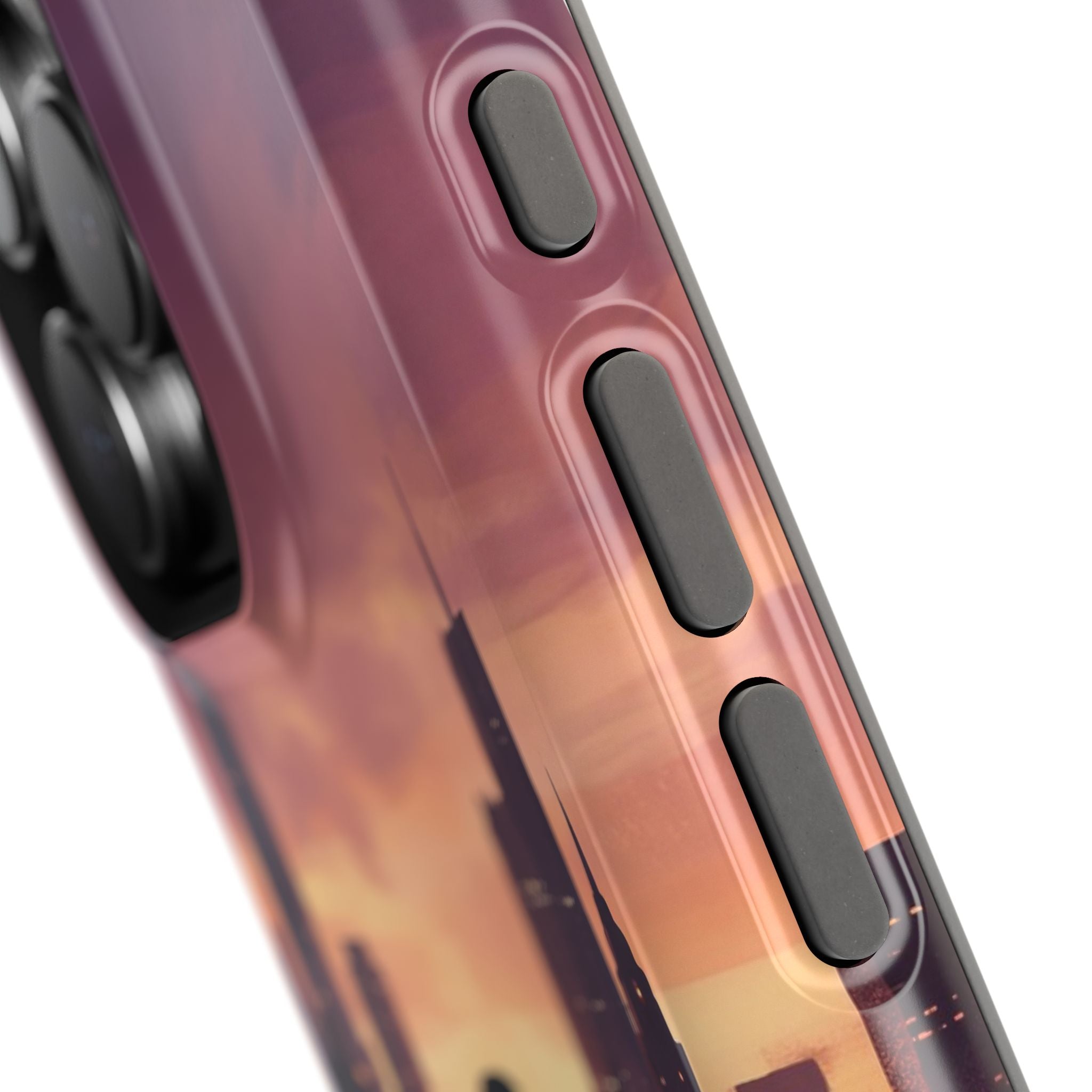 Personalized Dachshund City Skyline Phone Case — Wireless Charging Cover