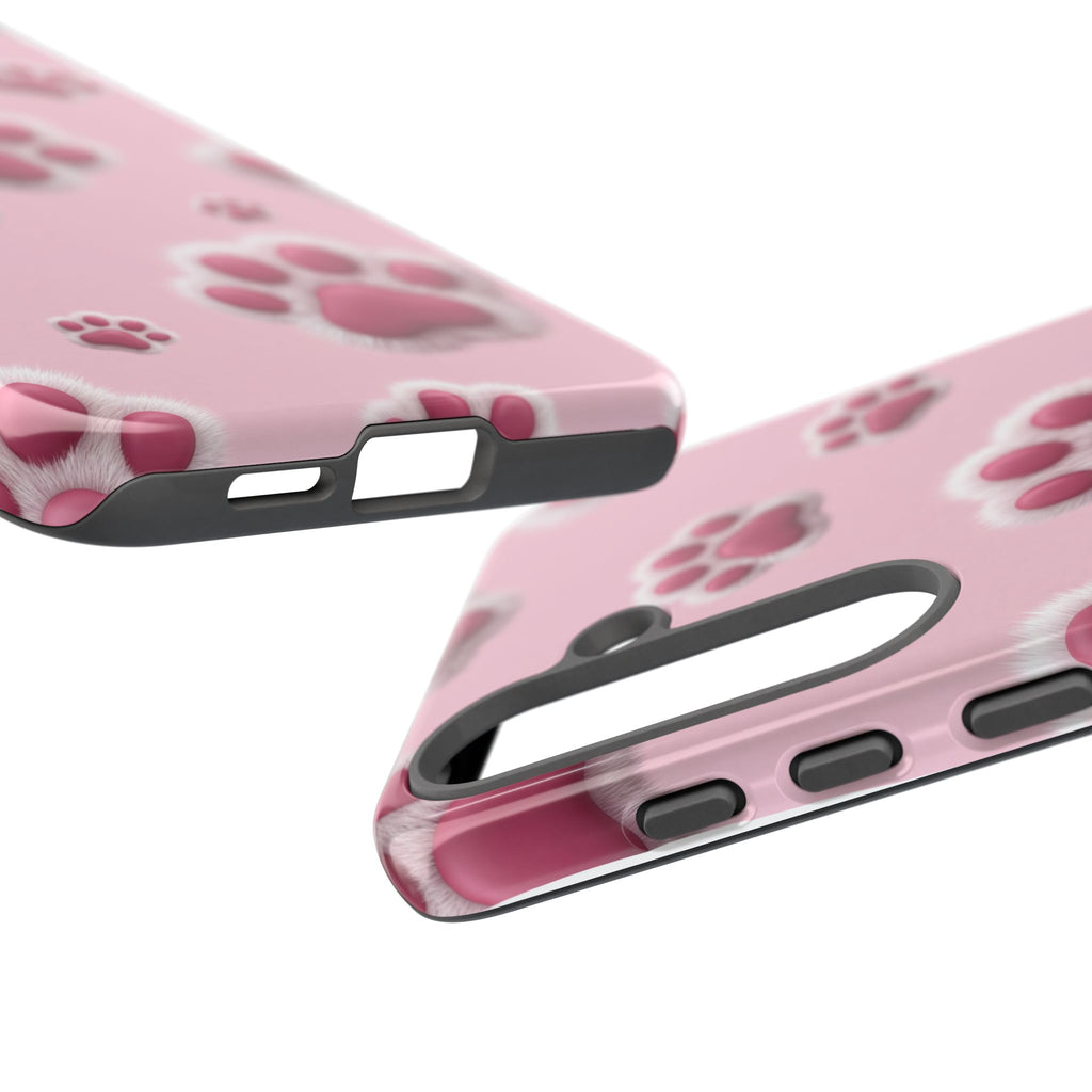iphone & Samsung - Pink Paws Tough Phone Case — Cute Protective iPhone Cover