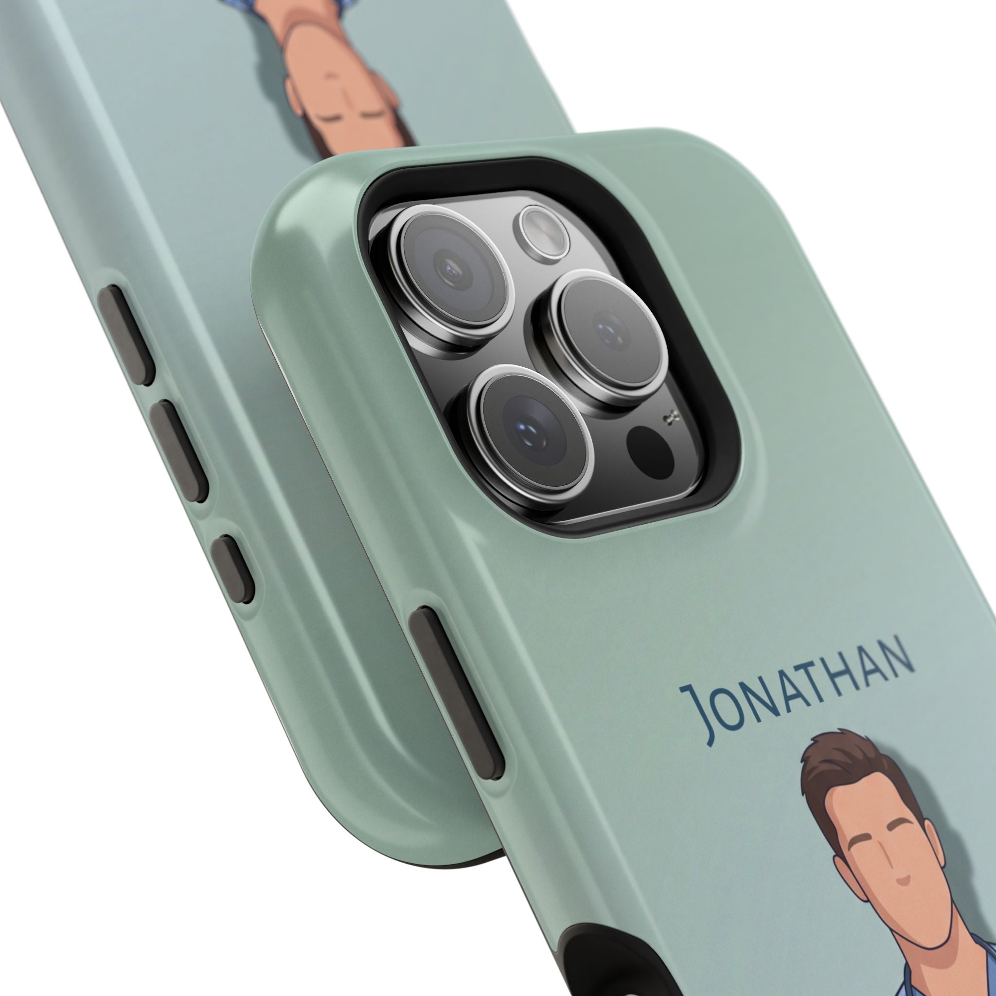Personalized Nurse Portrait Phone Case — Impact-Resistant Wireless Charging Cover