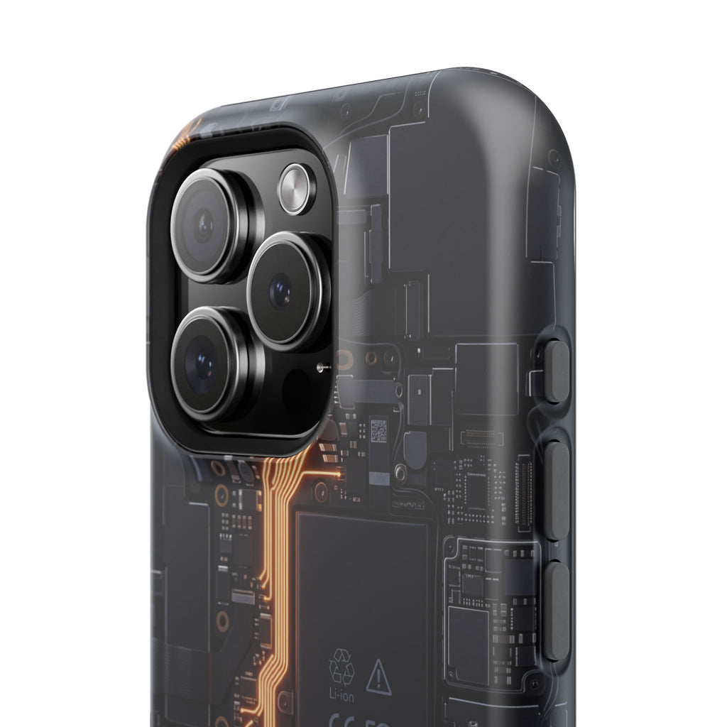 Electrician Circuit Bolt Phone Case — Impact-Resistant Wireless Charging Cover