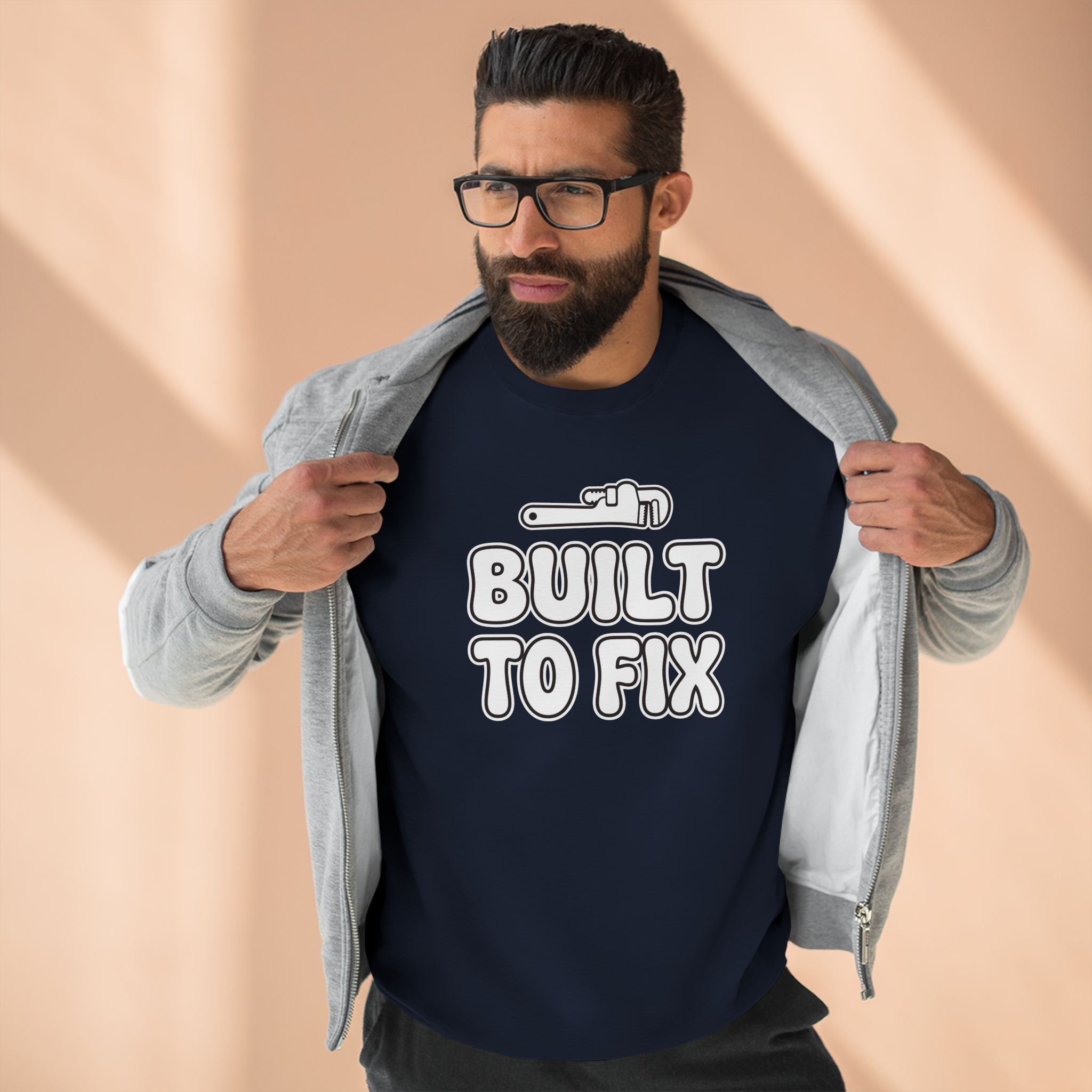 Built To Fix Plumber Sweatshirt | Funny Plumber Gift Crewneck